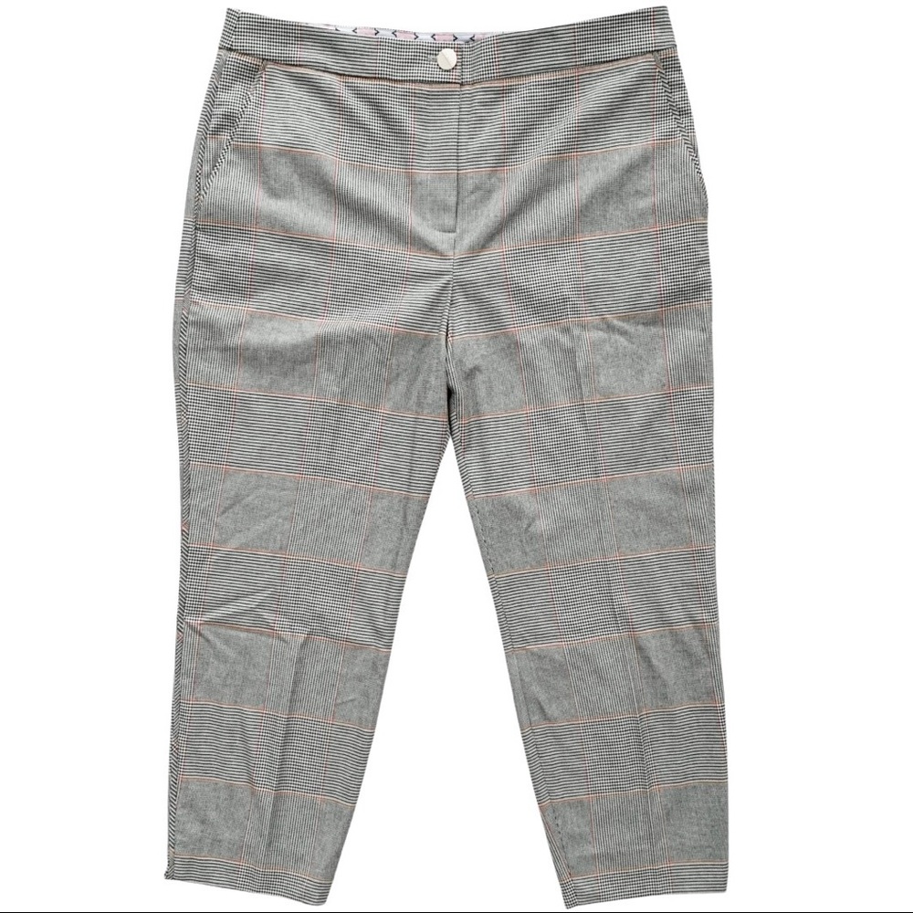 Ted Baker DARCEYT Houndstooth Crop Trouser Pants - Picture 2 of 16